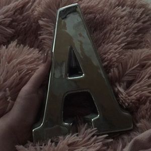 Letter “a” statue